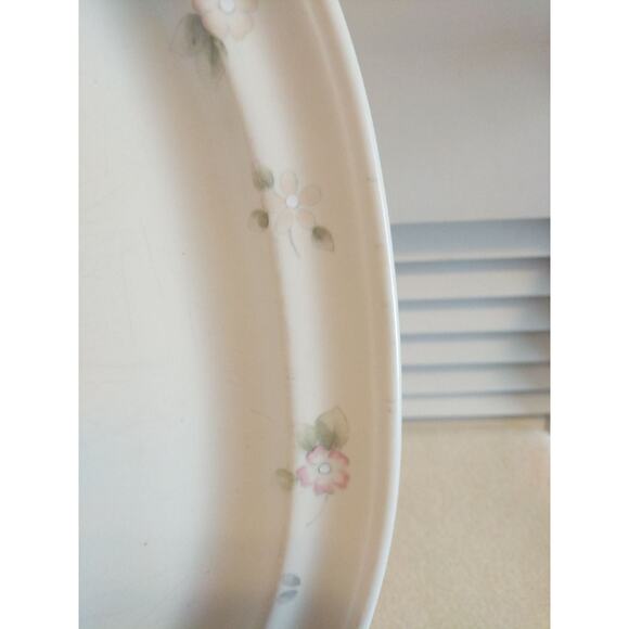 Pfaltzgraff Tea Rose 14-5/8" scalloped edge stoneware serving platter plate - Picture 7 of 9